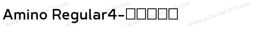 Amino Regular4字体转换